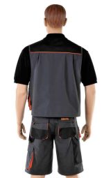 Colete de trabalho, multi-bolsos, leve