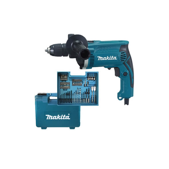 Berbequim Percussão 710 W Makita HP1631KX3 -1 Berbequim Percussão 710 W Makita
