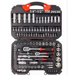 Mala de ferramentas jogo Chaves de Caixa 108 peças 2108 kroftools
