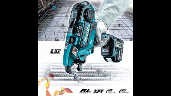 Agrafadora de arame automática compatível com baterias de 18V y 14.4V LXT.