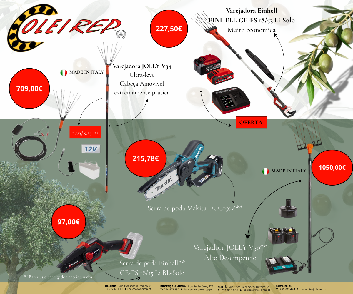 varejadora de azeitona